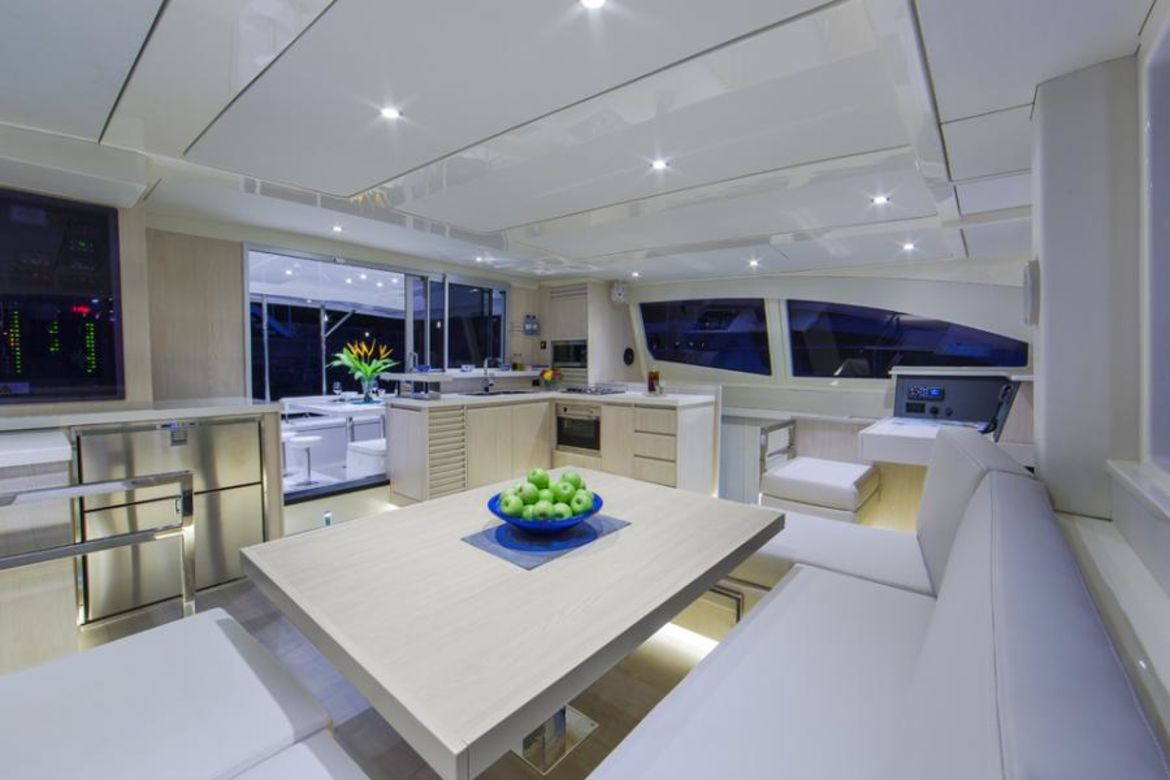 saloon - catamaran - yachts rental dubai